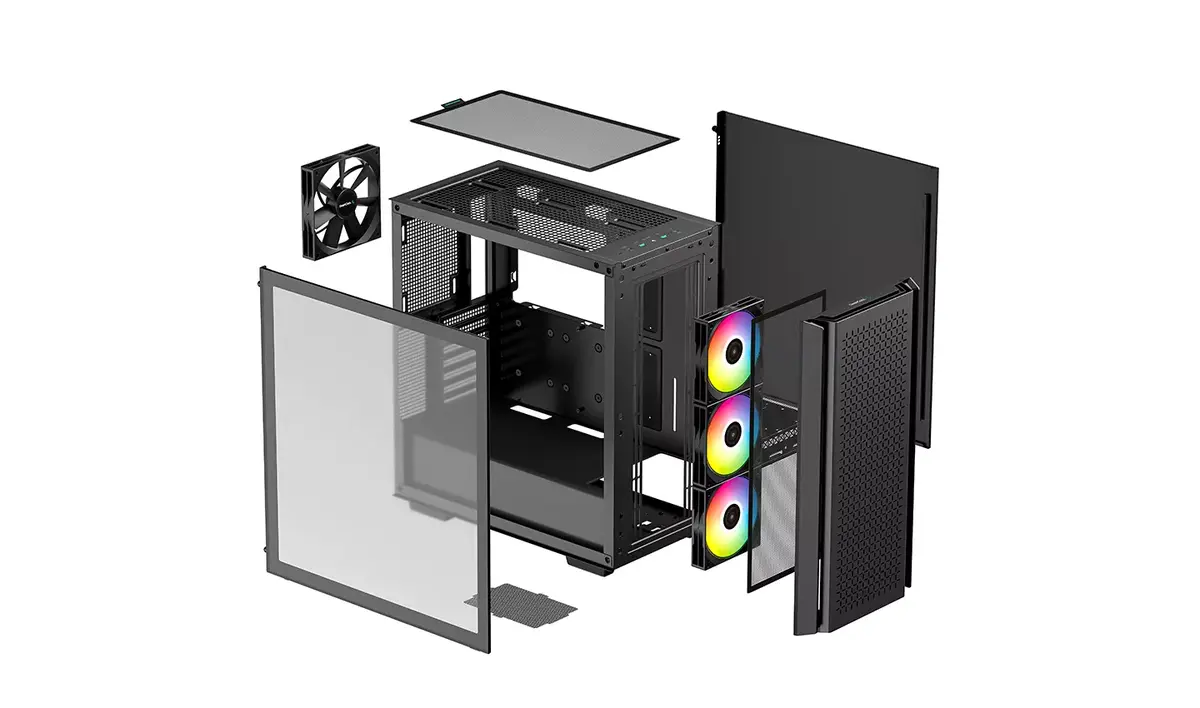 Datora korpuss DeepCool CG560 Midi Tower Black Photo 13