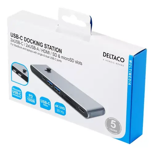 Док-станция для ноутбука Deltaco USBC-HDMI21 Photo 5