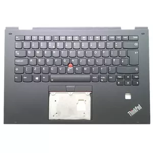 Laptop housing base with keyboard for Lenovo ThinkPad X1 Yoga 2nd Gen — Nordic layout, black