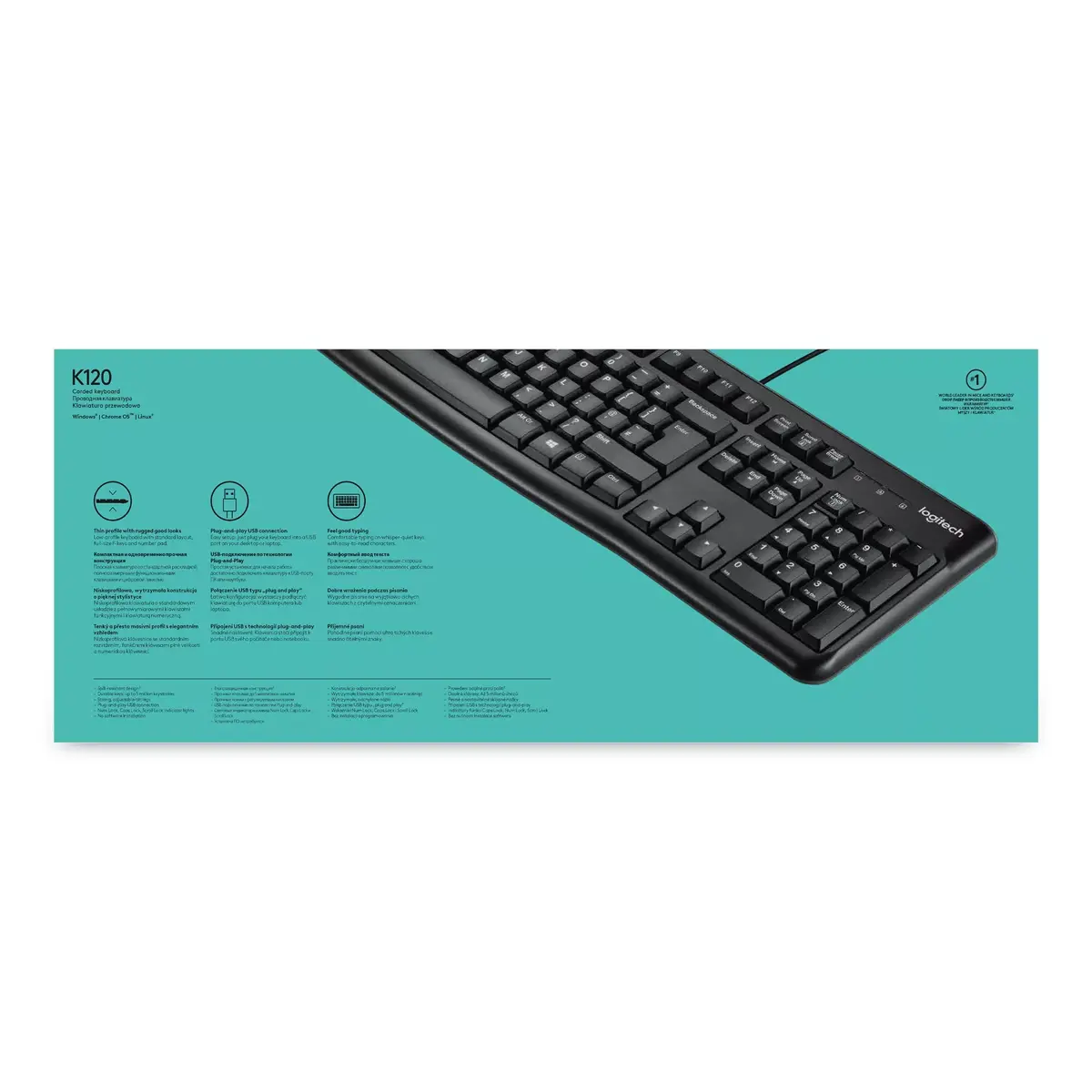 Klaviatūra Logitech K120 biznesam Photo 11