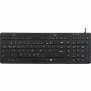 USB keyboard Renkforce iM-IKB106-BK IP68 waterproof dustproof, wired USB connection