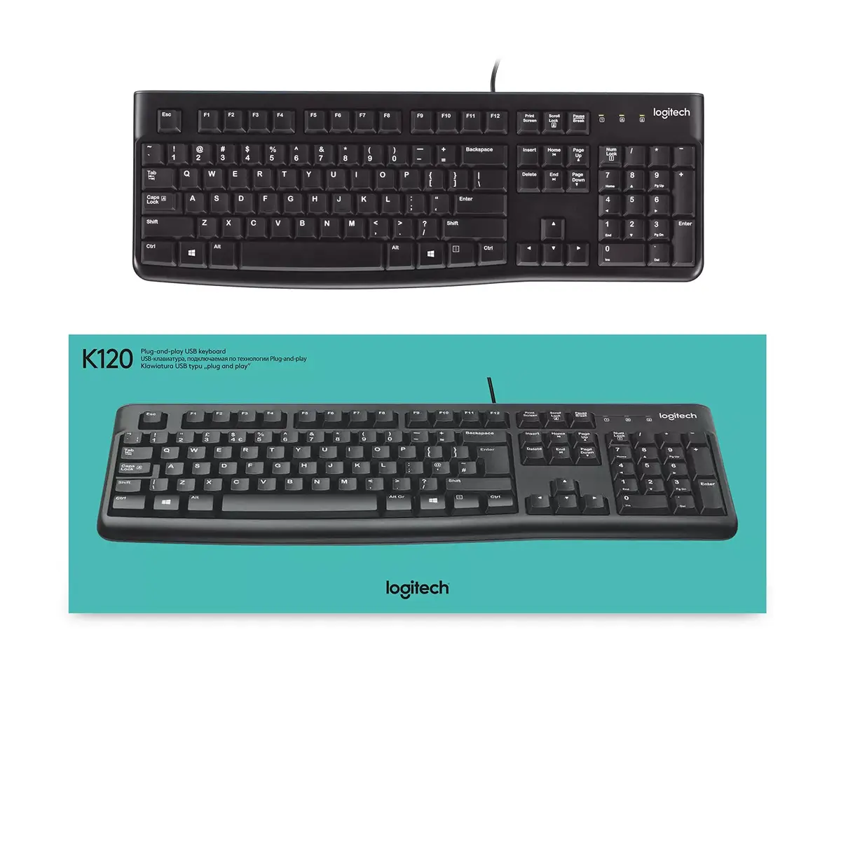 Klaviatūra Logitech K120 Photo 15