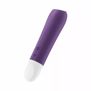 Мини-вибратор Satisfyer Ultra Power Bullet 2 — мини-вибратор, 105.7 мм, силикон/ABS, фиолетовый