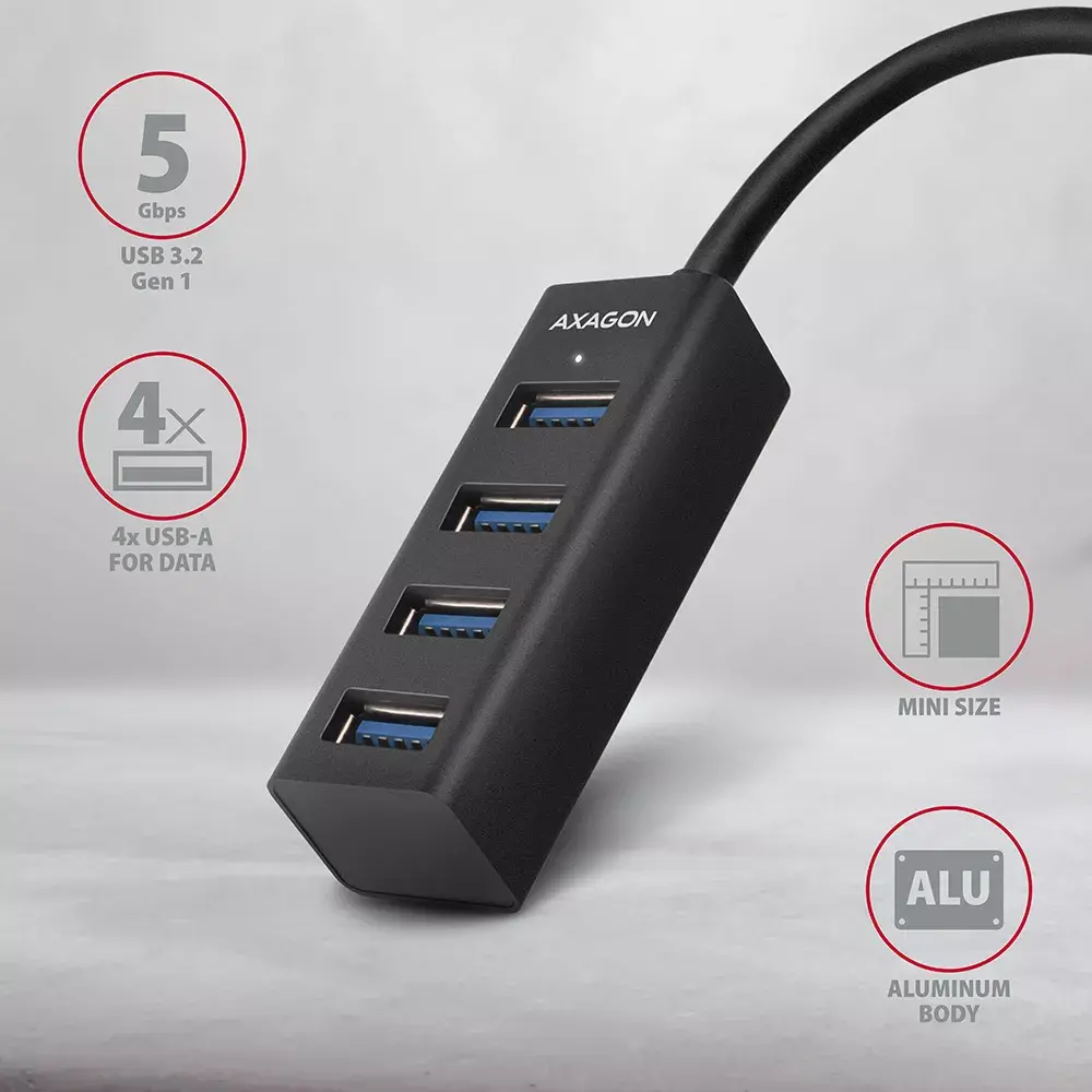 USB хаб Axagon HUE-M1AL Photo 2