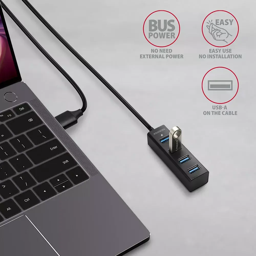 USB хаб Axagon HUE-M1AL Photo 3