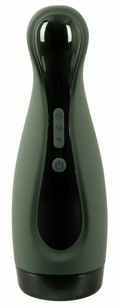 Мастурбатор Rebel Silicone Black — всасывание и вибрация Photo 3