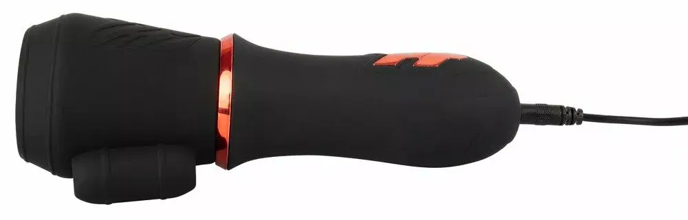 Glansa masturbators Rebel Silicone Black — 2 motori, 10 režīmi Photo 9