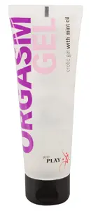 Intīmais uzbudināšanas gēls just play Orgasm Gel 80 ml — lokāls stimulants ar piparmētras eļļu, vegānisks, klitora masāžai
