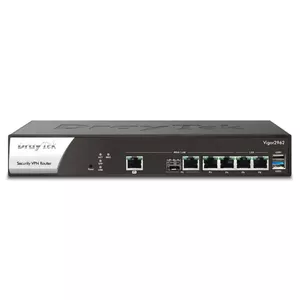 Router DrayTek Vigor 2962 — wired router with 2.5 Gigabit Ethernet, black/white