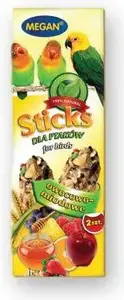 MEGAN fruit-and-honey bird sticks, 2 pcs — treat supplement for wild and garden birds