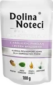 Sausais/mitrais barības produkts dolina noteci Karma DNP MAŁE RASY Z KRÓL.FAS.I RYŻ.BRĄZ 100g