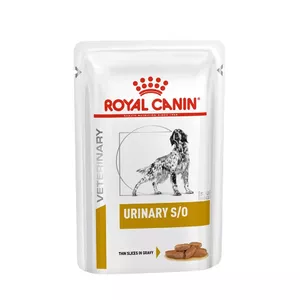 Влажный лечебный корм для взрослых собак Royal Canin Urinary S/O 12 x 100 г пакетики, с птицей, поддержка мочевыводящей системы
