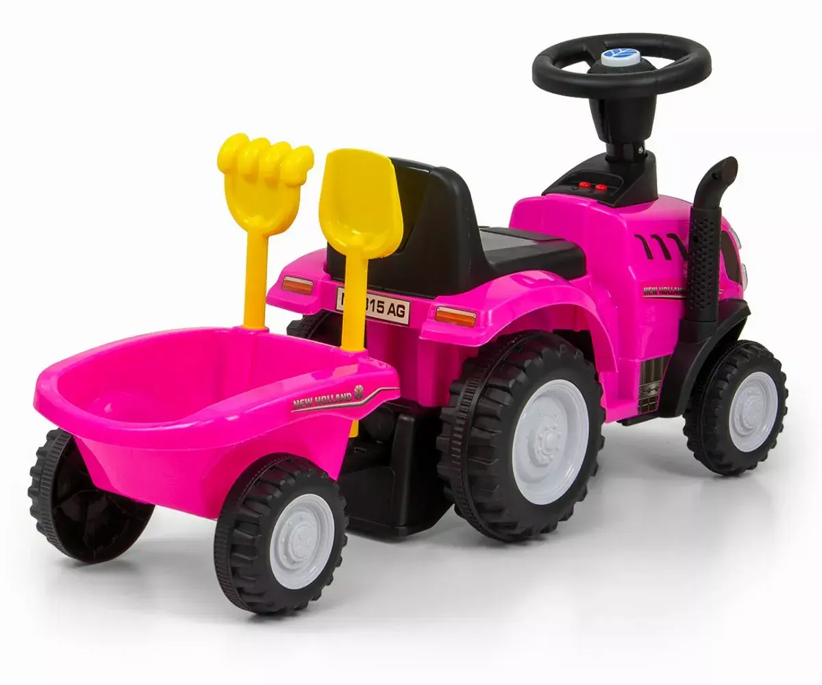 Riteņkrēsls milly mally T7 traktors (rožains) Photo 2