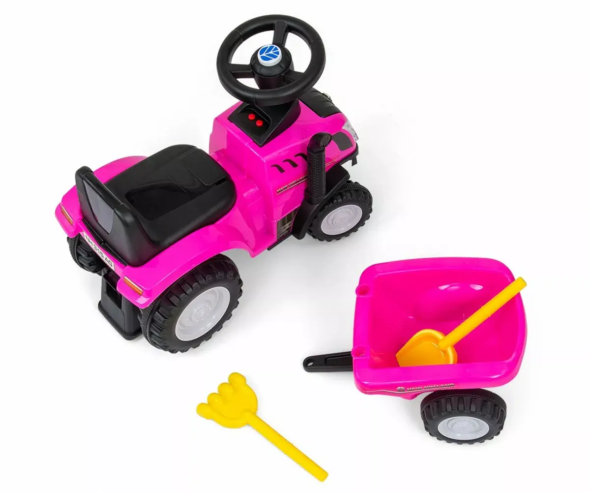 Riteņkrēsls milly mally T7 traktors (rožains) Photo 4