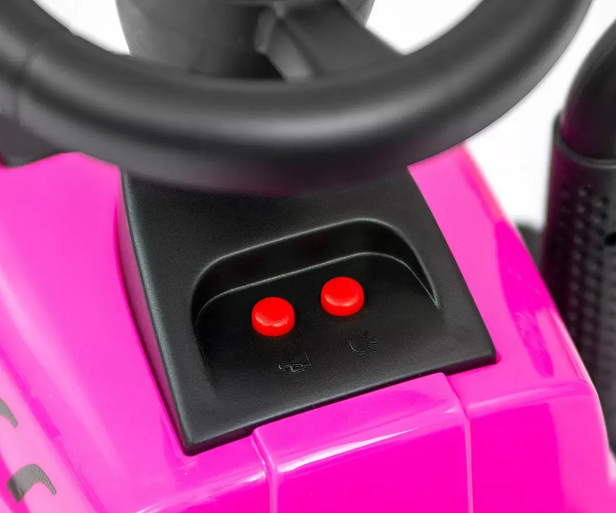 Riteņkrēsls milly mally T7 traktors (rožains) Photo 6