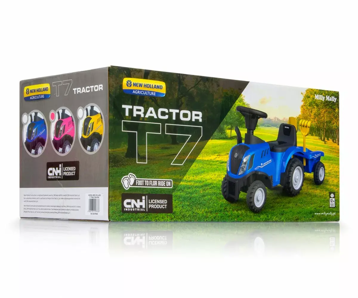 Riteņkrēsls milly mally T7 traktors (rožains) Photo 8
