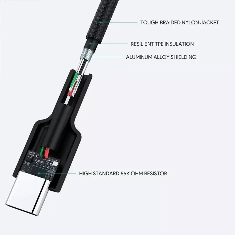 USB-C uz USB-A kabelis Aukey CB-CA2 1 m Photo 4
