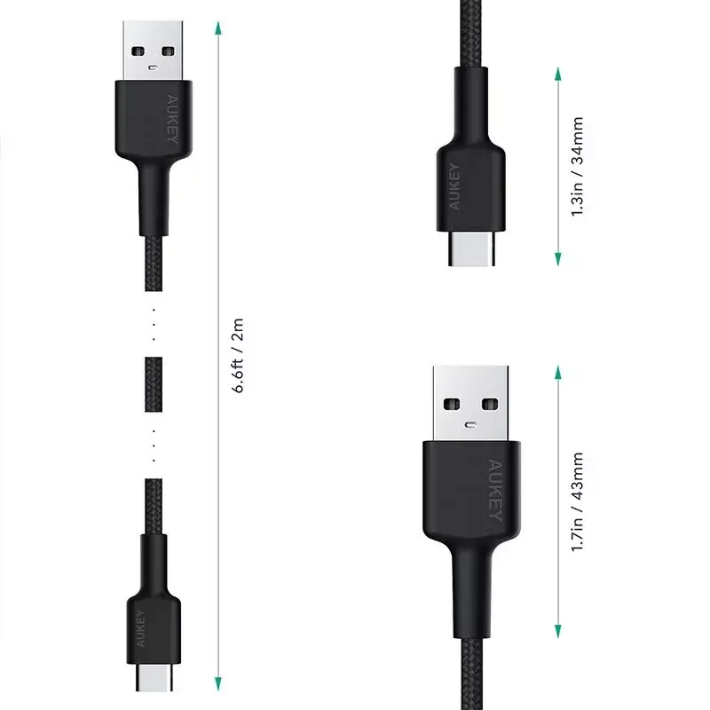 USB-C uz USB-A kabelis Aukey CB-CA2 1 m Photo 5