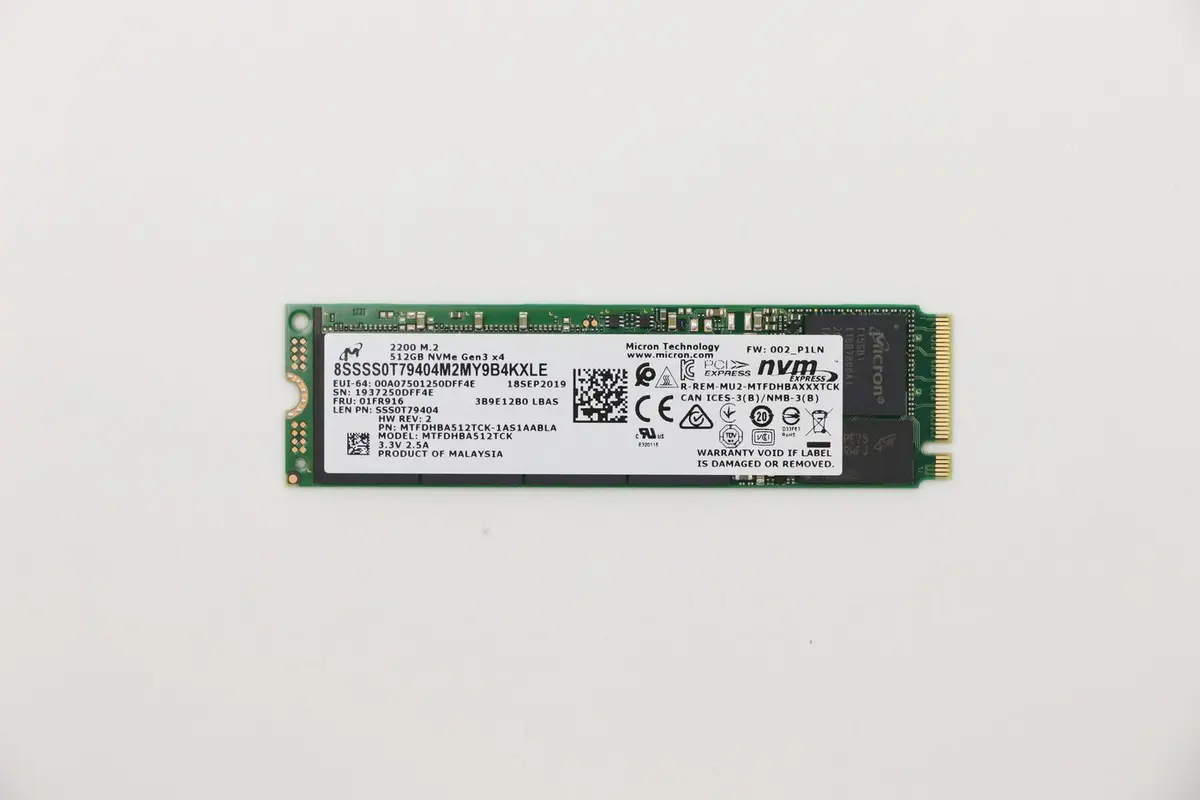 Cietais disks Lenovo Micron 2200 512GB