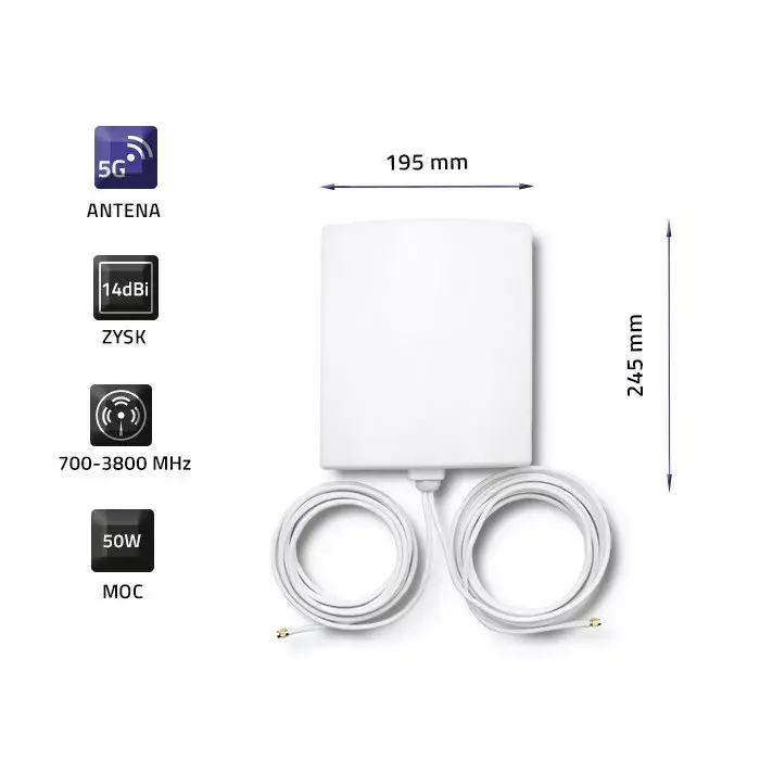 Āra direkcionālā 5G LTE antena QOLTEC 57022 Photo 5