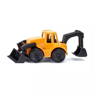 Excavator toy Siku 1103 — die-cast construction vehicle, black/yellow, recommended age 3+