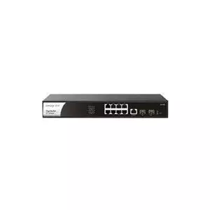 Draytek VigorSwitch P2100 - Komutators - L2+ - pārvaldāms - 8 x 10/100/1000 (PoE+) + 2 x Gigabit SFP - Galda, statīvs - PoE+ (140 W)