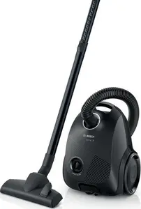 Silindriskā putekļu sūcēja Bosch Serie 2 BGBS2LB1 — 600 W, 3,5 L maisiņš, teleskopiska caurule, 8 m darbības rādiuss, melns