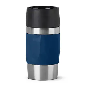 Дорожная кружка EMSA Travel Mug Compact синяя нержавеющая сталь 300 мл