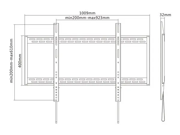 Wallmount Multibrackets M Universal HD 100kg 900x600 Photo 11