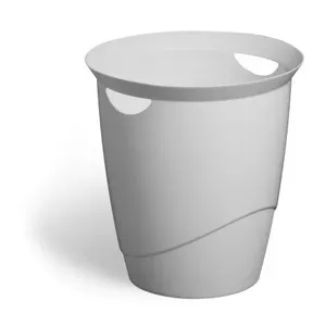 Atkritumu konteiners Apaļš Plastmasas Pelēks Durable 776010