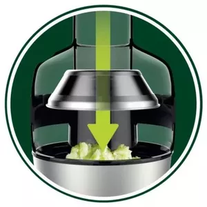 Pulp naturally falls into one container