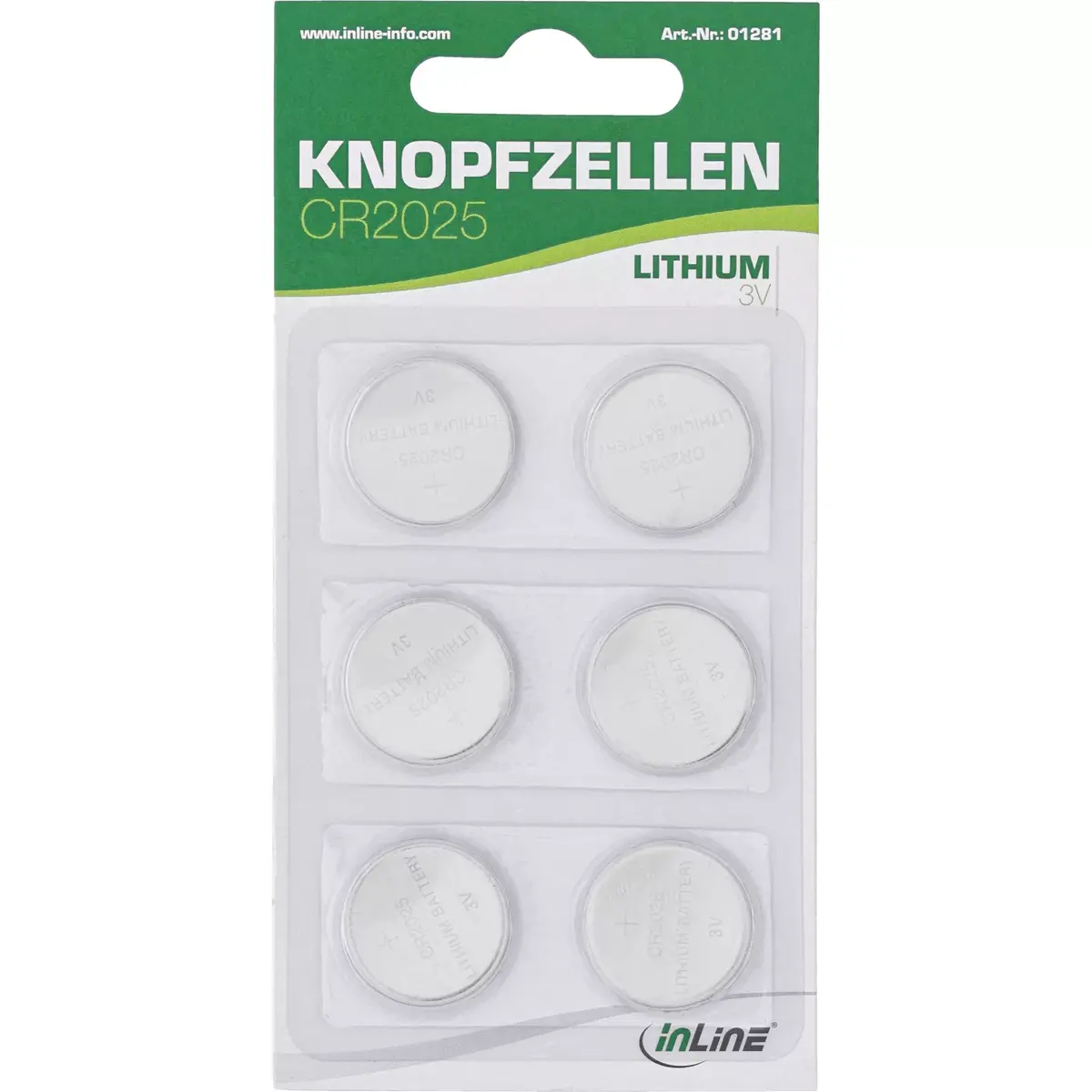 Button Cell Battery InLine CR2025 Photo 3