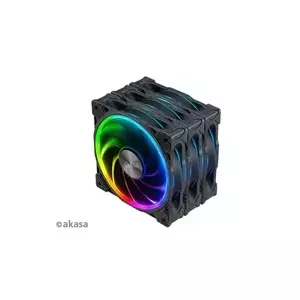 Axial case fan set Akasa SOHO AR LED 12 cm RGB, 3 pieces
