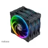Akasa SOHO AR LED 12 cm RGB fan set, 3 pcs Photo 2