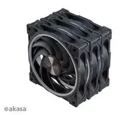 Akasa SOHO AR LED 12 cm RGB fan set, 3 pcs Photo 3