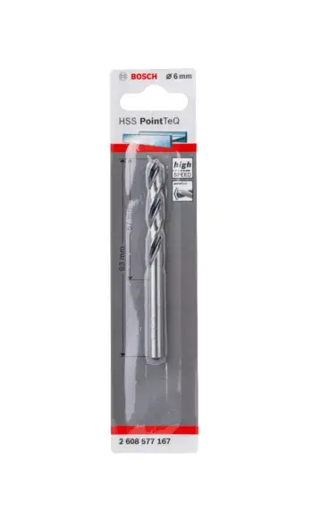 Сверло спиральное Bosch HSS PointTeQ Photo 2
