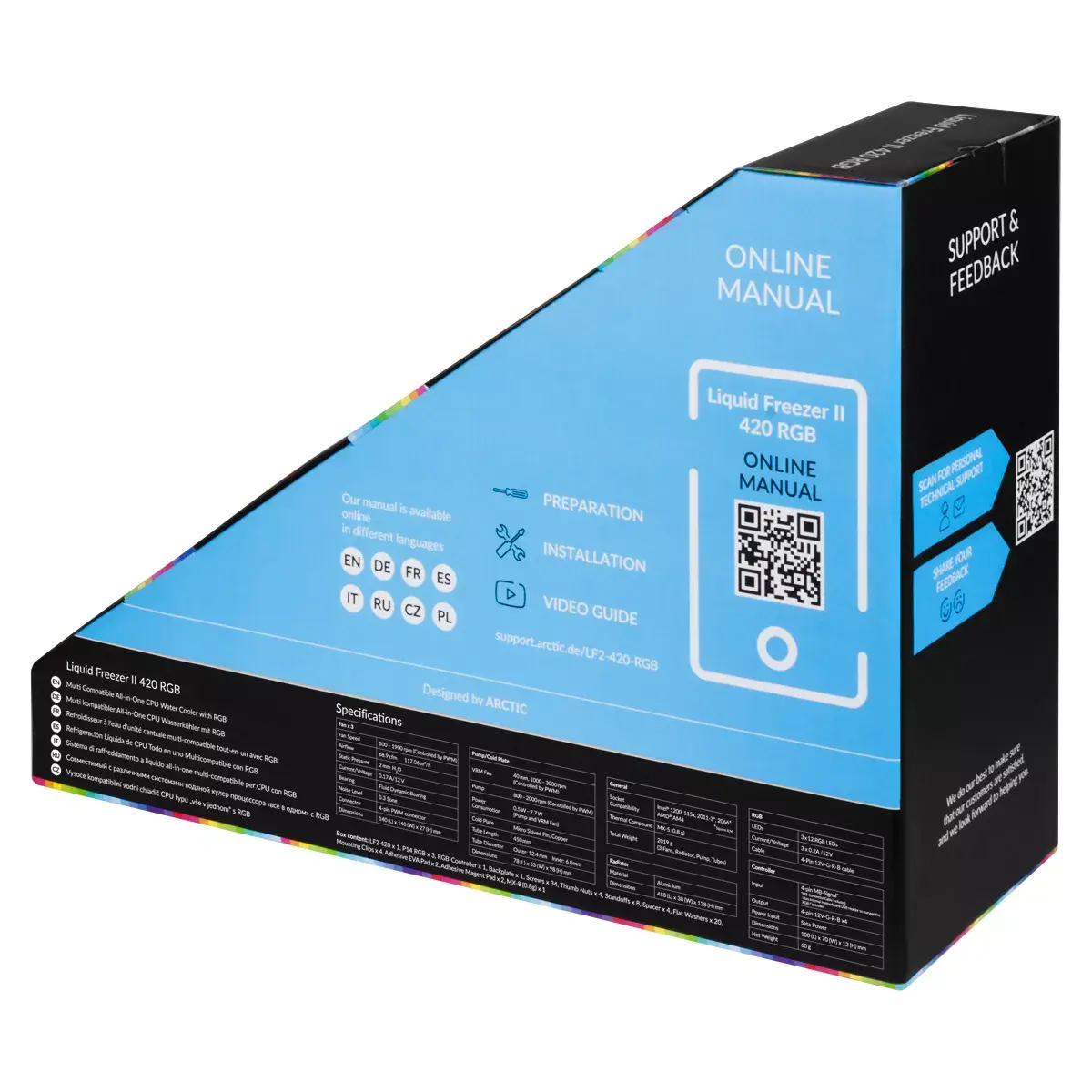Система жидкостного охлаждения ARCTIC Liquid Freezer II 420 RGB Photo 7