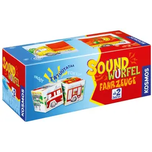 Piatnik Kosmos Sound Cube Vehicles toy set, 2 pieces, sounding, multicolour, for ages 2+