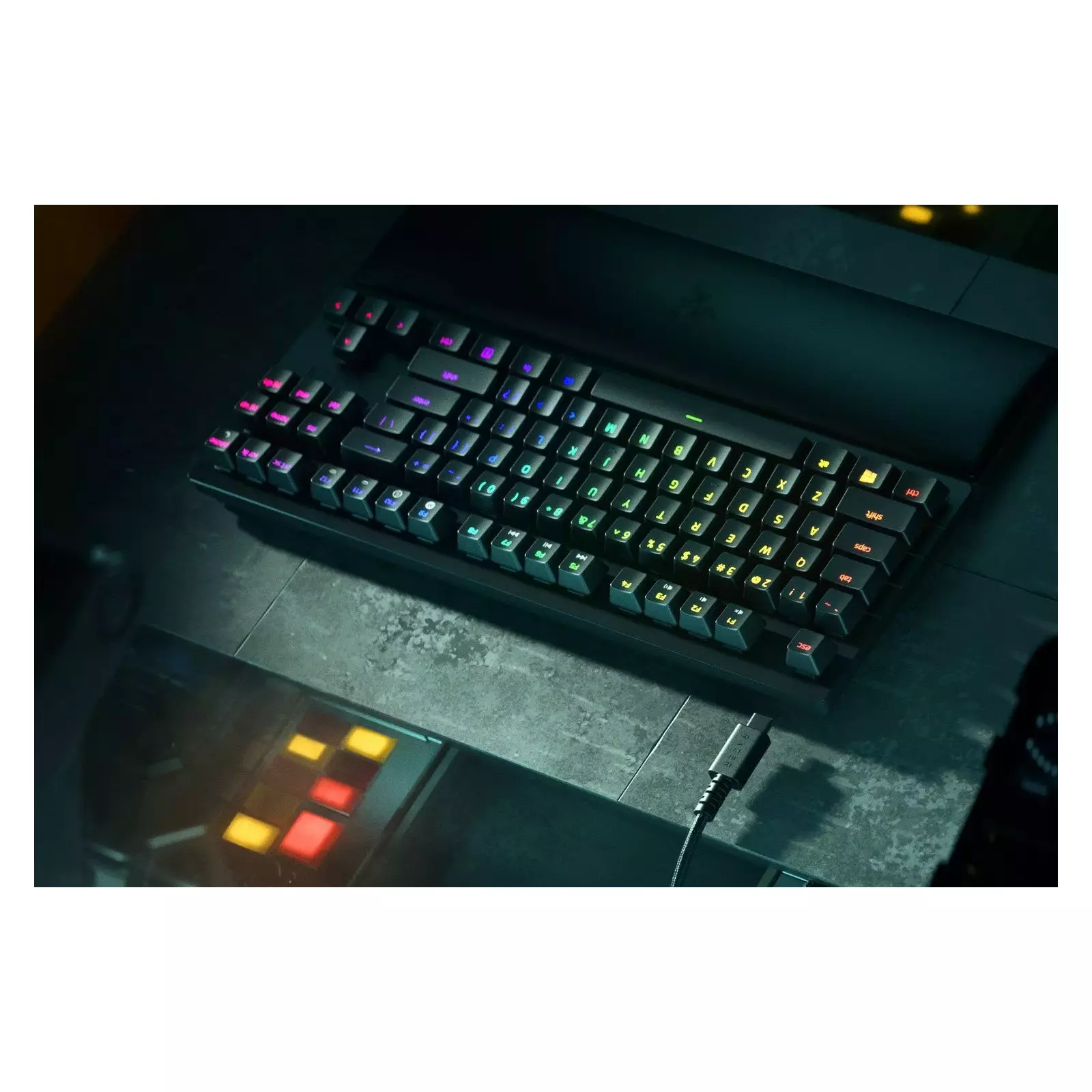 Teclado gamer Razer Huntsman V2 Tenkeyless QWERTY Clicky Optical