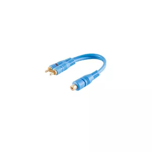 Аудиокабель RCA 2 x RCA ShiverPeaks BS40053 0.2 м Синий