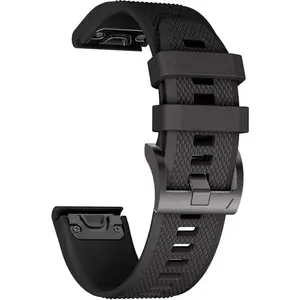 Ремешок Tech-Protect для Garmin Fenix (совместим: Fenix 3, 5X, 3HR, 5X Plus, 6X, 6X Pro, 7X) — чёрный