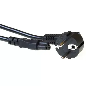Powercord mains connector CEE 7/7 male angled ACT AK5407