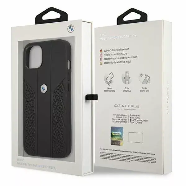 Ādas maciņš BMW BMHCP13SRSPPK priekš iPhone 13 Mini Photo 6
