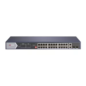 Hikvision DS-3E0528HP-E network switch Unmanaged Gigabit Ethernet (10/100/1000) Power over Ethernet (PoE) Blue
