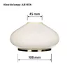 Activejet Rita Lampshade - Glass, Ecru Photo 4