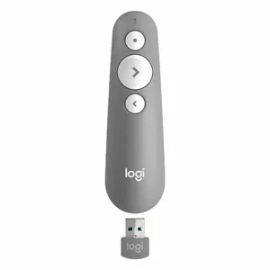Logitech R500 multimediju prezentētājs Bluetooth/RF Pelēks