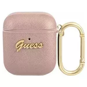 Apple AirPods 1 un 2 austiņu vāciņš Saffiano Script Pink für Apple AirPods 1 un 2 GUA2SASMP (GUA2SASMP)