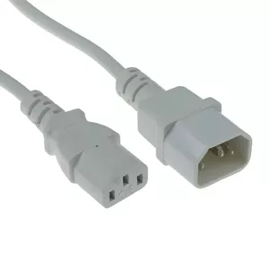 Power cord C13 - C14 white 0.3 m ACT AK5422