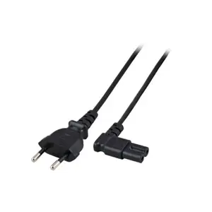 Power cord Euro male - C7 female angled left/right black 3 m ACT AK5421
