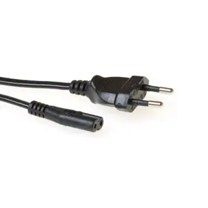 Сетевой кабель Euro male - C7 female черный 5 м ACT AK5419